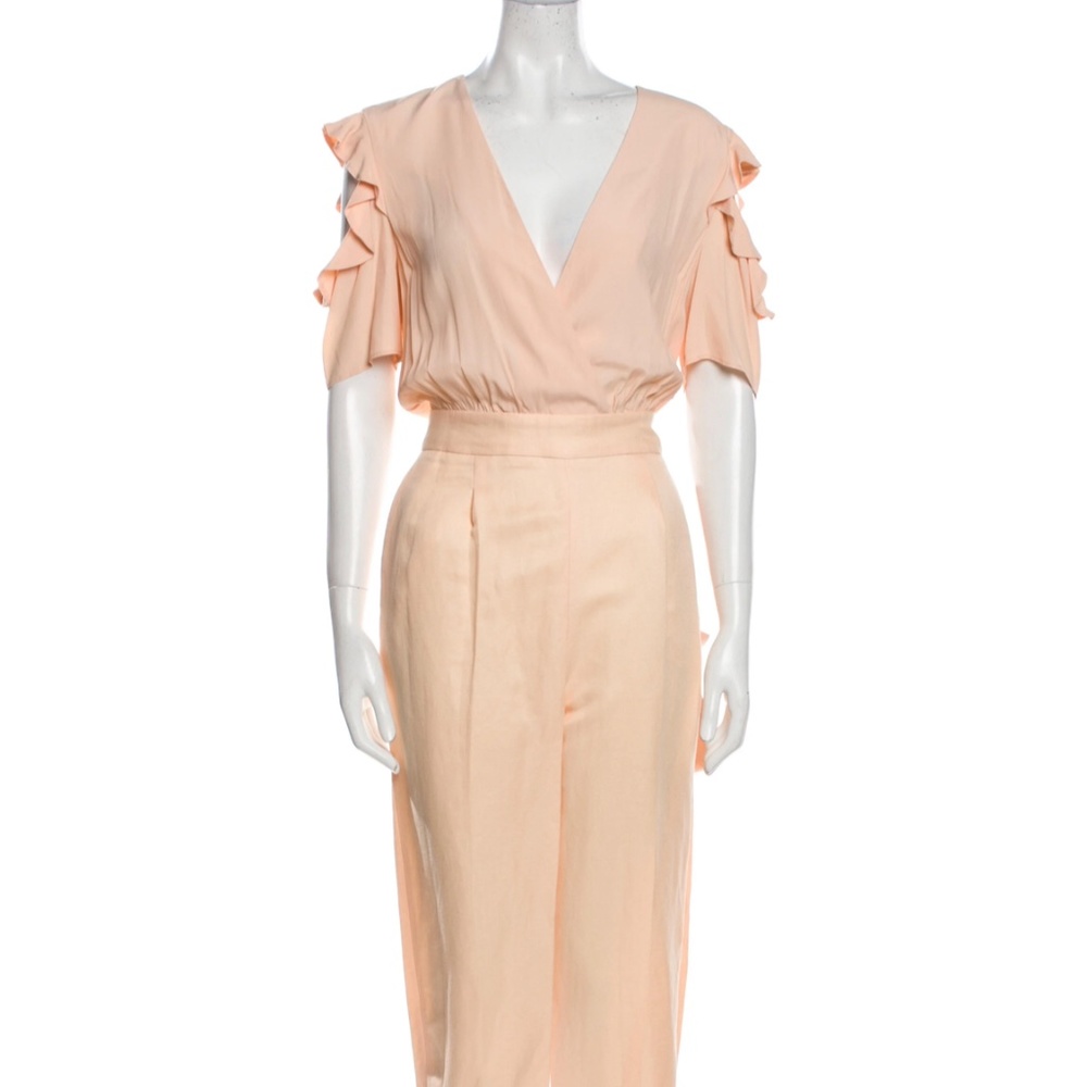 MAJE  Ruffled Shoulder Jumpsuit